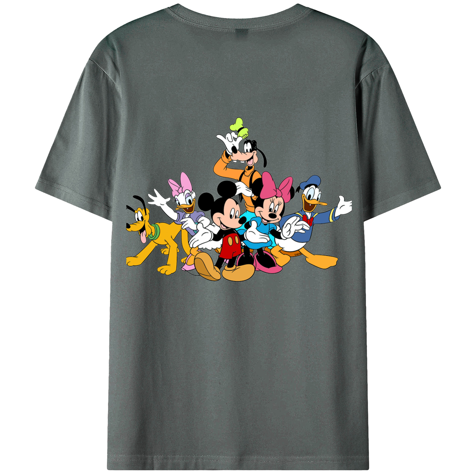 （画像用） ミッキーマウス Mickey Mouse 綿100％半袖Tシャツ（背面プリント）